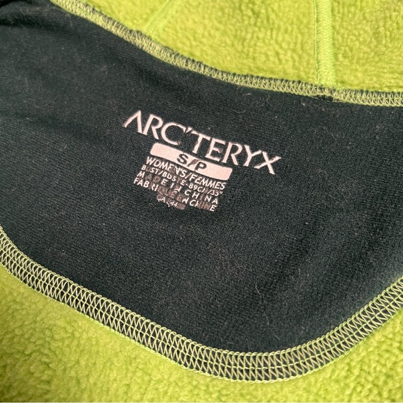 Arc'teryx Covert Hoodie Full zip fleece Jacket size small Green polartec - Picture 3 of 11